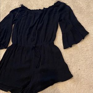 Black romper NWOT topshop
